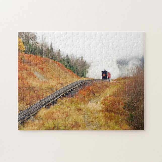 Puzzle Cog Train Washington Mountain New Hampshire (Horizontal)