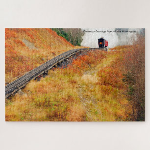 Puzzle Cog Train Washington Mountain New Hampshire Jigsaw
