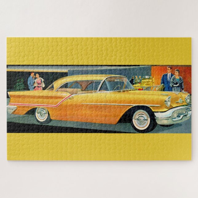 Puzzle Cohete dorado de los años 1950 88 (Horizontal)