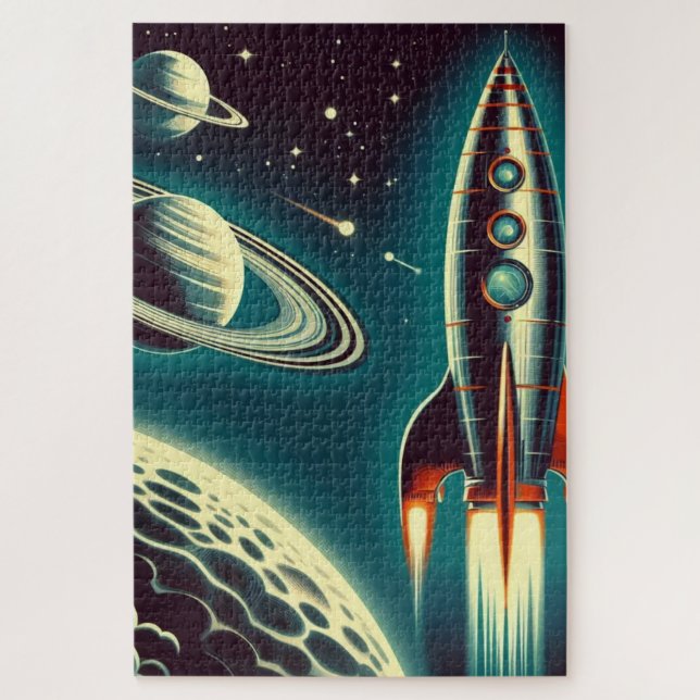 Puzzle Cohete espacial  (Vertical)
