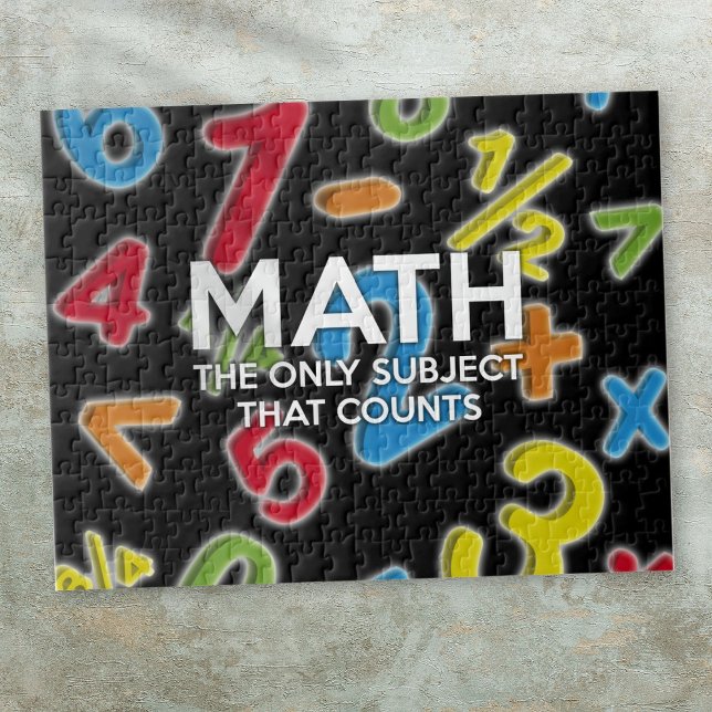 PUZZLE COINCIDIR CON EL ÚNICO ASUNTO QUE CUENTA (MATH THE ONLY SUBJECT THAT COUNTS JIGSAW PUZZLE)