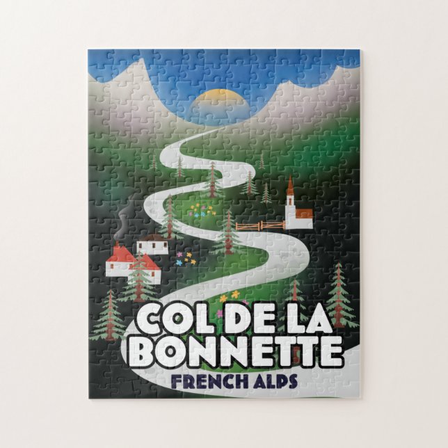 Puzzle Col de la Bonette, Francia (Vertical)