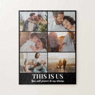 Puzzle Colage de Fotos de Amor de Pareja Personalizado 6