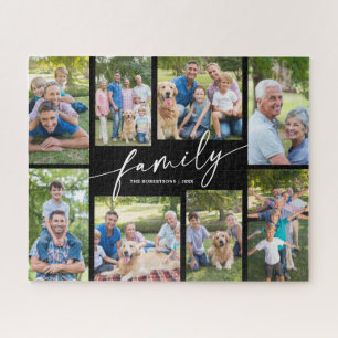 Puzzle Colage de fotos personalizado moderno con 8 fotos