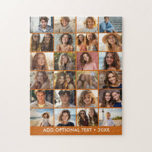 Puzzle Colaje de 24 fotos - Texto personalizado - Minimal