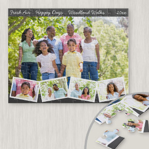 Puzzle Colaje de Fotos Familiares con Tira de Fotos en Zi