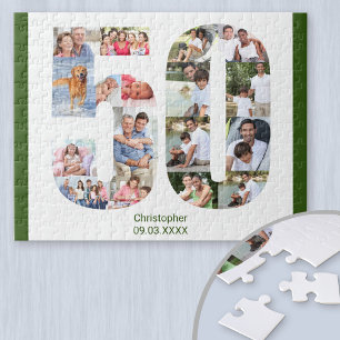 Puzzle Colaje de fotos número 50 cumpleaños 50 17 imágene