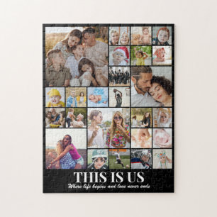 Puzzle Colaje de Fotos Personalizado 25 Fotos 11x14 Famil