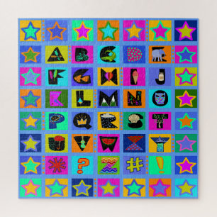 PUZZLE COLCHA DE LETRAS DEL ALFABETO PARA NIÑOS 