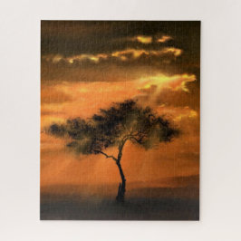 Puzzle Colección de arte de dibujo - Luz solar en árboles