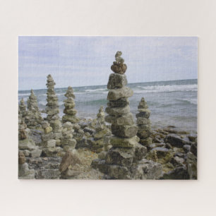 Puzzle Colección de Cairn Rock de la isla Mackinac - 16x
