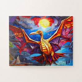 Puzzle Colección de dinosaurios infantiles de fantasía de