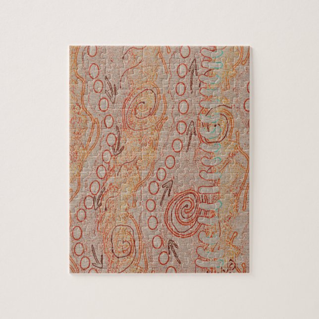 Puzzle Colección de ecos de arena #1 Arte aborigen (Vertical)