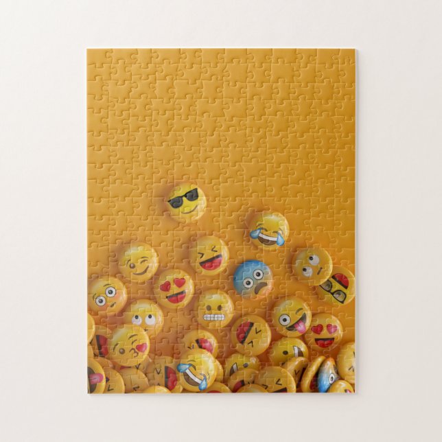 Puzzle Colección de Emoji de Bliss naranja (Vertical)