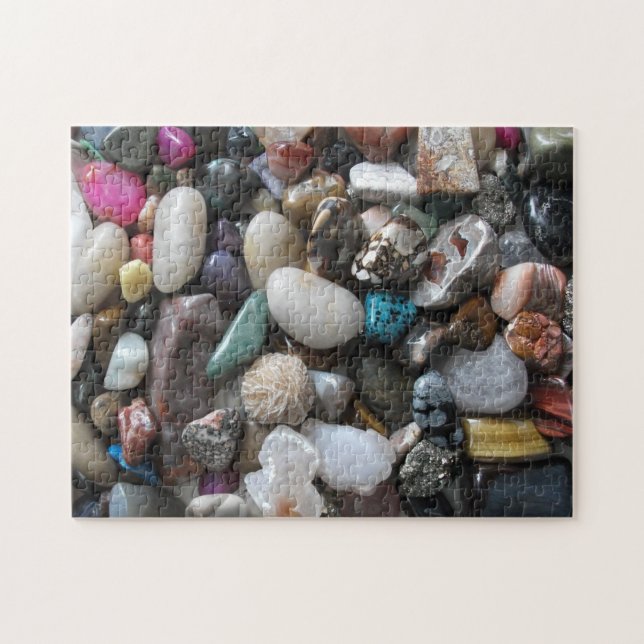 Puzzle Colección de hermosas rocas pulidas (Horizontal)