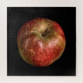 Puzzle Colección de Manzana Elegante sobre Negro