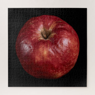 Puzzle Colección de Manzana Elegante sobre Negro