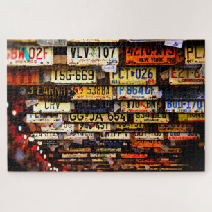 Puzzle Colección de placas de licencia