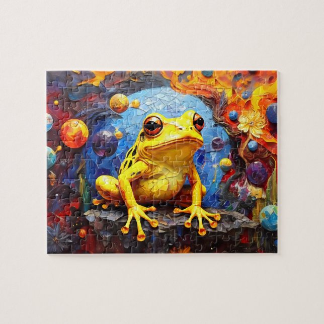 Puzzle Colección de ranas graciosas para niños (Horizontal)
