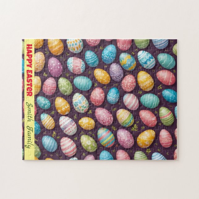 Puzzle Colección moderna de huevos de Pascua (Horizontal)