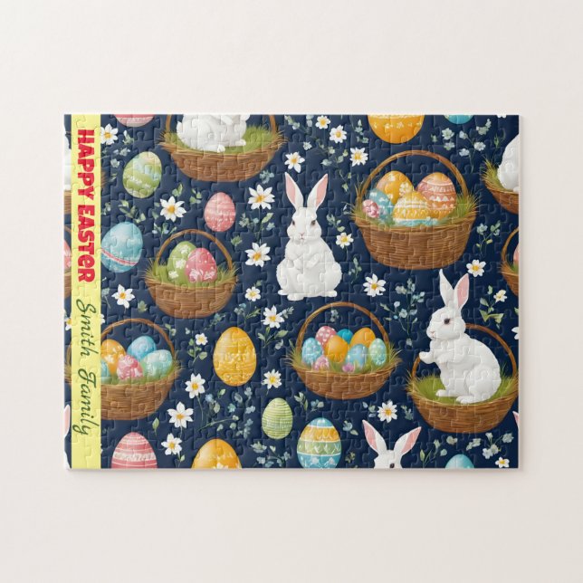Puzzle Colección popular Bunny Happy Easter (Horizontal)