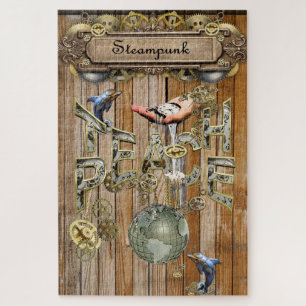 Puzzle Colecciones de elementos gráficos Steampunk en mad