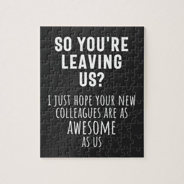 Puzzle colega despedida, jubilación, colega, adiós, (Vertical)