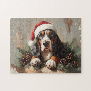 Puzzle Colgado de Basset en una pintura de aceite de Sant