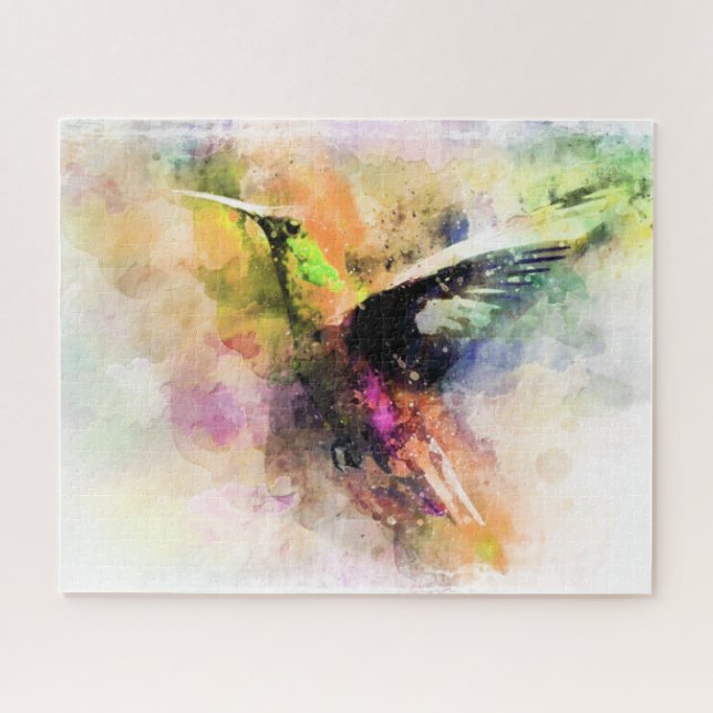 Puzzle Colibrí acuática (Horizontal)