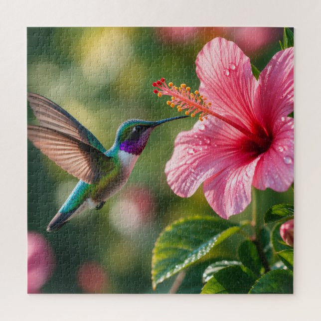 Puzzle Colibrí en Flor (Vertical)