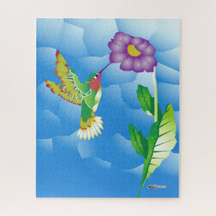 Puzzle Colibrí: Estilizado