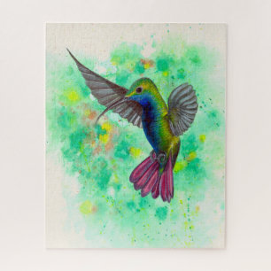 Puzzle Colibrí - pintura acrílica