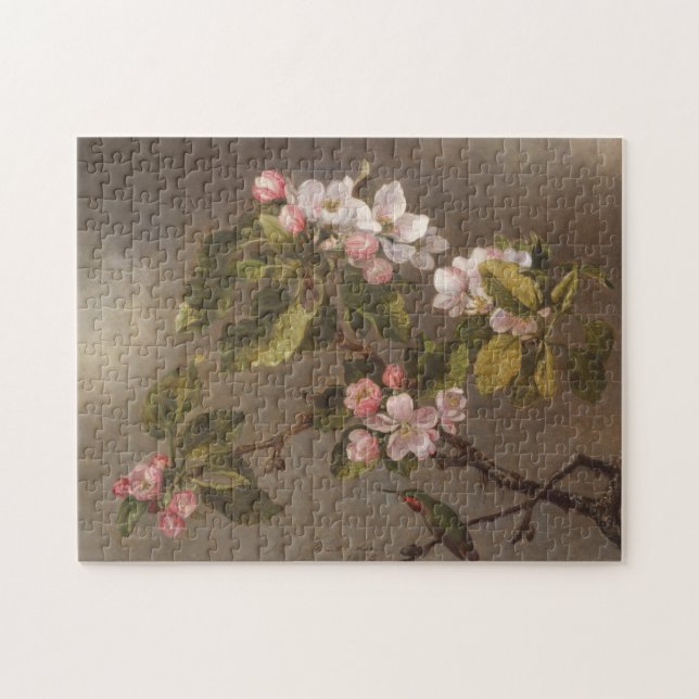Puzzle Colibrí y flores de Apple (Horizontal)