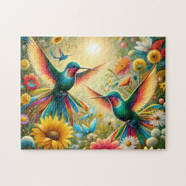 Puzzle Colibríes Gemelos Sol (Horizontal)