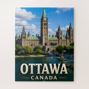 Puzzle Colina del Parlamento de Ottawa y patrimonio canad