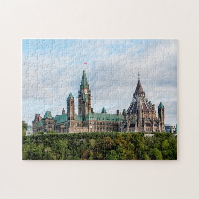 Puzzle Colina del Parlamento en Ottawa - Ontario, Canadá (Horizontal)