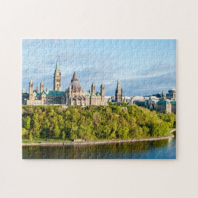 Puzzle Colina del Parlamento en Ottawa - Ontario, Canadá (Horizontal)