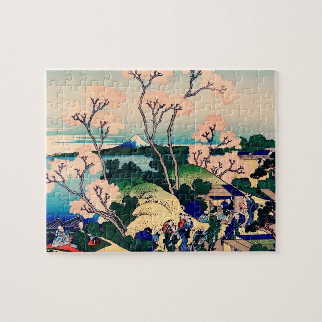 Puzzle Colina Goten-Yama, Shinagawa en el japonés Tokaido (Horizontal)