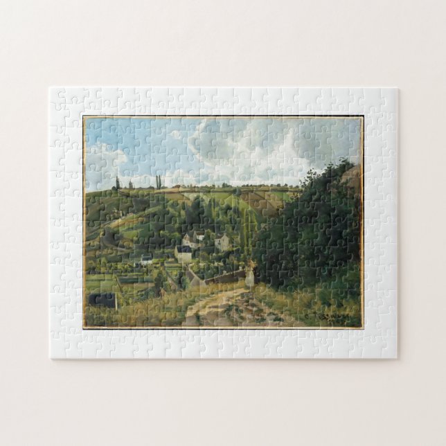 Puzzle Colina Jalais, Pontoise 1867 Arte Camille Pissarro (Horizontal)