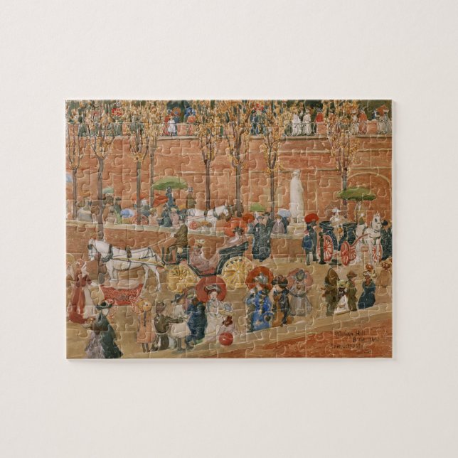 Puzzle Colina Pincian, Roma, por Maurice Prendergast (Horizontal)