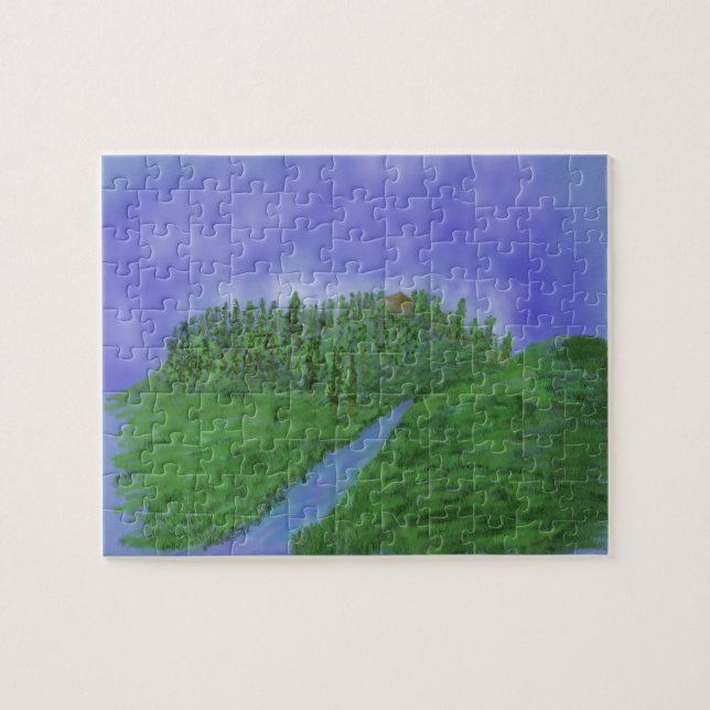 Puzzle Colina y arroyo (Horizontal)