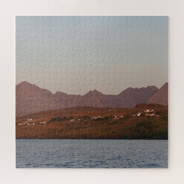 Puzzle Colinas Cuillin al atardecer en la isla de Skye Mo (Horizontal)