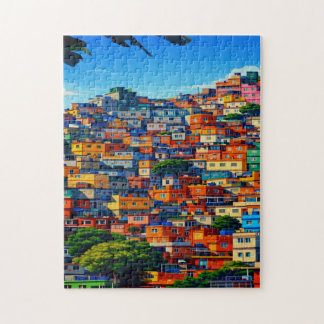 Puzzle Colinas de Brasil coloridas chic elegantes