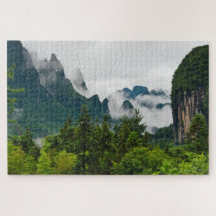 Puzzle Colinas de piedra caliza   Yangshuo, Guangxi, Chin