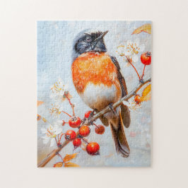 Puzzle Colirrojo Real en Suaves Pinceladas Impresionistas
