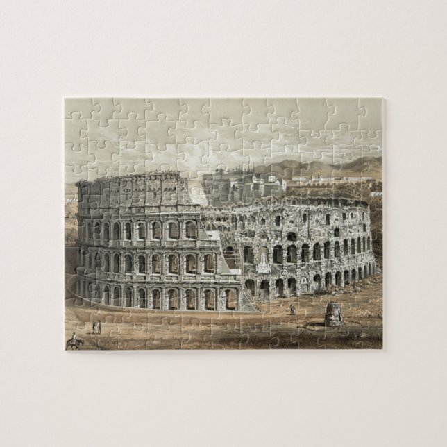 Puzzle Coliseo romano Vintage Art (Horizontal)
