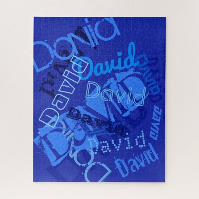 Puzzle Collage Cool Cualquier Nombre (Vertical)