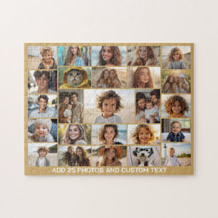 Puzzle Collage de 25 fotos - Texto personalizado - Champa