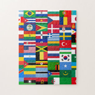 Puzzle Collage de bandera internacional