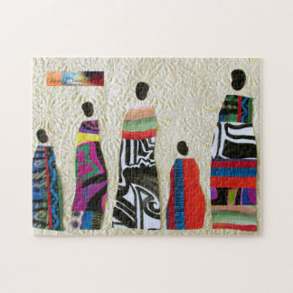 Puzzle Collage de familia africana de Alicia McDaniel Fin